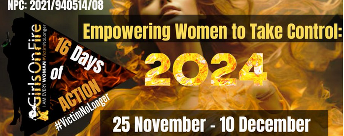 GOSA Girls on Fire: 16 Days of Action Empowering Women to Take Control!