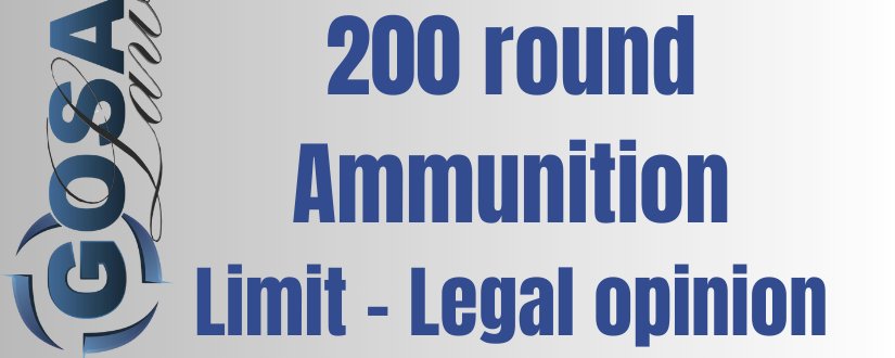 Legal Opinion on the number of cartridges a legal firearm owner may purchase in South Africa – GOSA Law