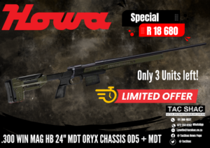 HOWA HB 24 ORYX CHASIS, available at Tac SHAC Northcliff, firearm shop, gun shop, competency, training