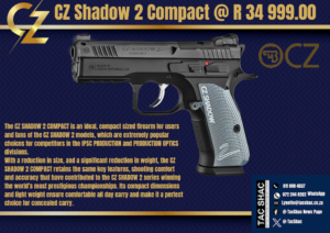 cz shadow 2 compact, available at Tac SHAC Northcliff, firearm shop, gun shop, competency, training