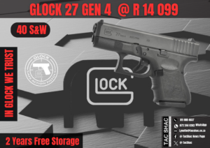 GLOCK 27 GEN 4, available at Tac SHAC Northcliff, firearm shop, gun shop, personal defence, glock, glock shop, for sale, 40 S&W