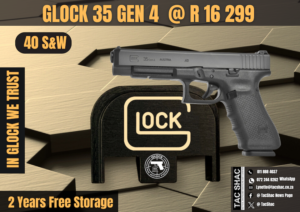 GLOCK 35 GEN 4, available at Tac SHAC Northcliff, firearm shop, gun shop, personal defence, glock, glock shop, for sale, 40 S&W