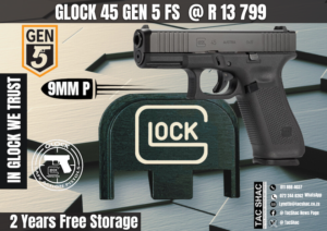 GLOCK 45 GEN 5 FS, available at Tac SHAC Northcliff, firearm shop, gun shop, personal defence, glock, glock shop, for sale