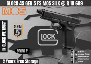 GLOCK 45 GEN 5 MOS SILC - THREADED BARREL, available at Tac SHAC Northcliff, firearm shop, gun shop, personal defence, glock, glock shop, for sale