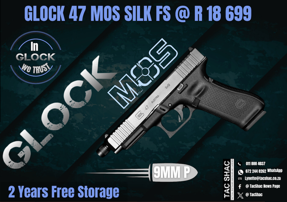 GLOCK 47 MOS SILK FS, available at Tac SHAC Northcliff, firearm shop, gun shop, personal defence, glock, glock shop, for sale