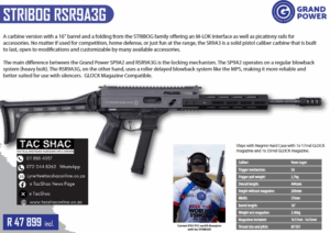 STRIBOG RSR9A3G - for sale - tac shac - buy firearms - proficiency training