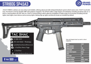 STRIBOG SP45A3 - for sale - tac shac - buy firearms - proficiency training