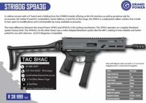STRIBOG SP9A3G - for sale - tac shac - buy firearms - proficiency training