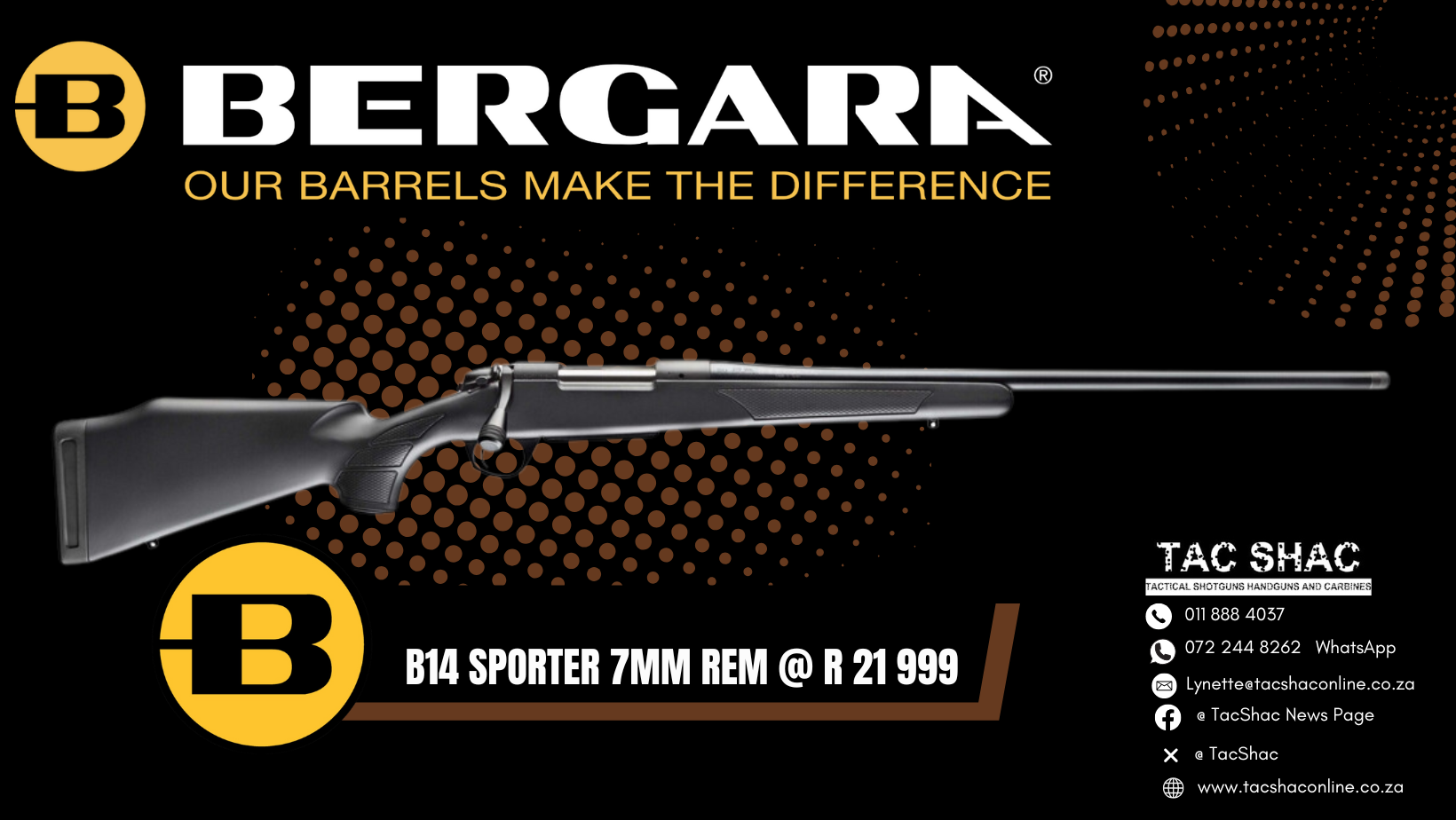 BERGARA B14 SPORTER 7MM REM