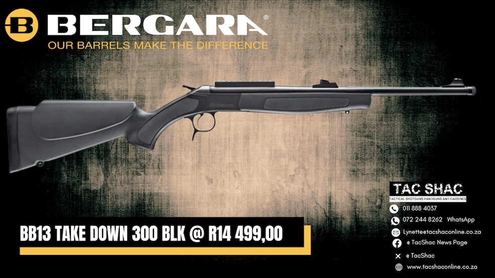 Bergara BB13 TAKE DOWN 300 BLK - Buy at TacSHAC - firearms for sale - proficiency training - Johannesburg - Pretoria