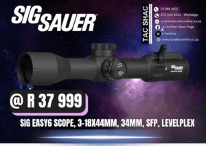SIG EASY6 SCOPE, 3-18X44MM, available at TacSHAC, Johannesburg, Pretoria, buy online, best price, optics, registered arms dealer