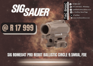 SIG ROMEO 4T PRO BALLISTIC CIRCLE FDE, available at TacSHAC, Johannesburg, Pretoria, buy online, best price, optics, registered arms dealer