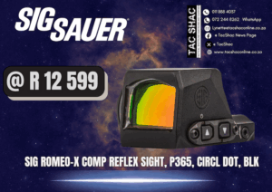 SIG ROMEO-X COMP REFLEX SIGHT, available at TacSHAC, Johannesburg, Pretoria, buy online, best price, optics, registered arms dealer