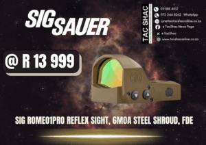 SIG ROMEO1PRO REFLEX SIGHT FDE, available at TacSHAC, Johannesburg, Pretoria, buy online, best price, optics, registered arms dealer
