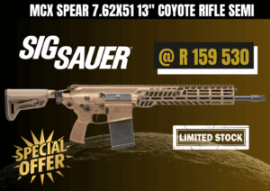 SIG SAUER MCX SPEAR 762X51 13 COYOTE, available at TacSHAC, Northcliff, Joburg, Pretoria, best price, registered arms dealer