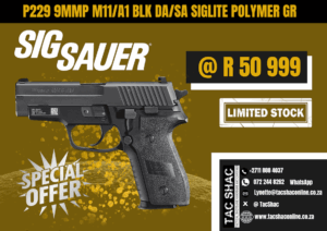 SIG SAUER P229 M11-A1 BLK DA-SA, available at TacSHAC, Northcliff, Joburg, Pretoria, best price, registered arms dealer