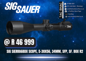 SIG SIERRA6BDX SCOPE 5-30X56, available at TacSHAC, Johannesburg, Pretoria, buy online, best price, optics, registered arms dealer
