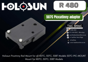 HOLOSUN 507C Piccatinny adaptor - Available at TacSHAC - firearm shop - firearm training