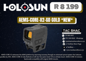 HOLOSUN AEMS-CORE-X2-GD GOLD - Available at TacSHAC - firearm shop - firearm training