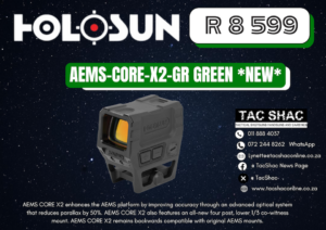 HOLOSUN AEMS-CORE-X2-GR - Available at TacSHAC - firearm shop - firearm training