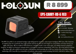 HOLOSUN EPS-CARRY-RD-6 RED - Available at TacSHAC - firearm shop - firearm training
