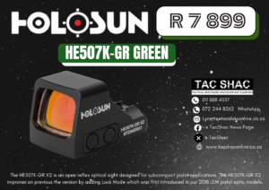 HOLOSUN HE507K-GR-GREEN - Available at TacSHAC - firearm shop - firearm training
