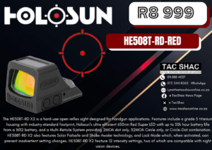 HOLOSUN HE508T-RD-RED - Available at TacSHAC - firearm shop - firearm training