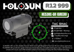 HOLOSUN HE530C-GR (GREEN) - Available at TacSHAC - firearm shop - firearm training