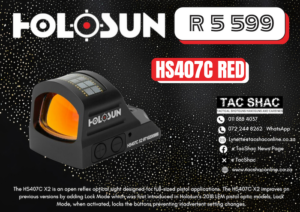 HOLOSUN HS407C RED - Available at TacSHAC - firearm shop - firearm training