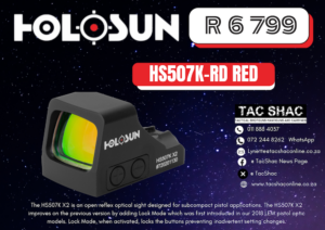 HOLOSUN HS507K-RD RED - Available at TacSHAC - firearm shop - firearm training