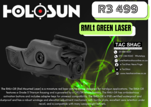 HOLOSUN RMLt GREEN LASER - Available at TacSHAC - firearm shop - firearm training