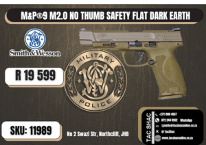 M&P®9 M2.0 NO THUMB SAFETY FLAT DARK EARTH 11989