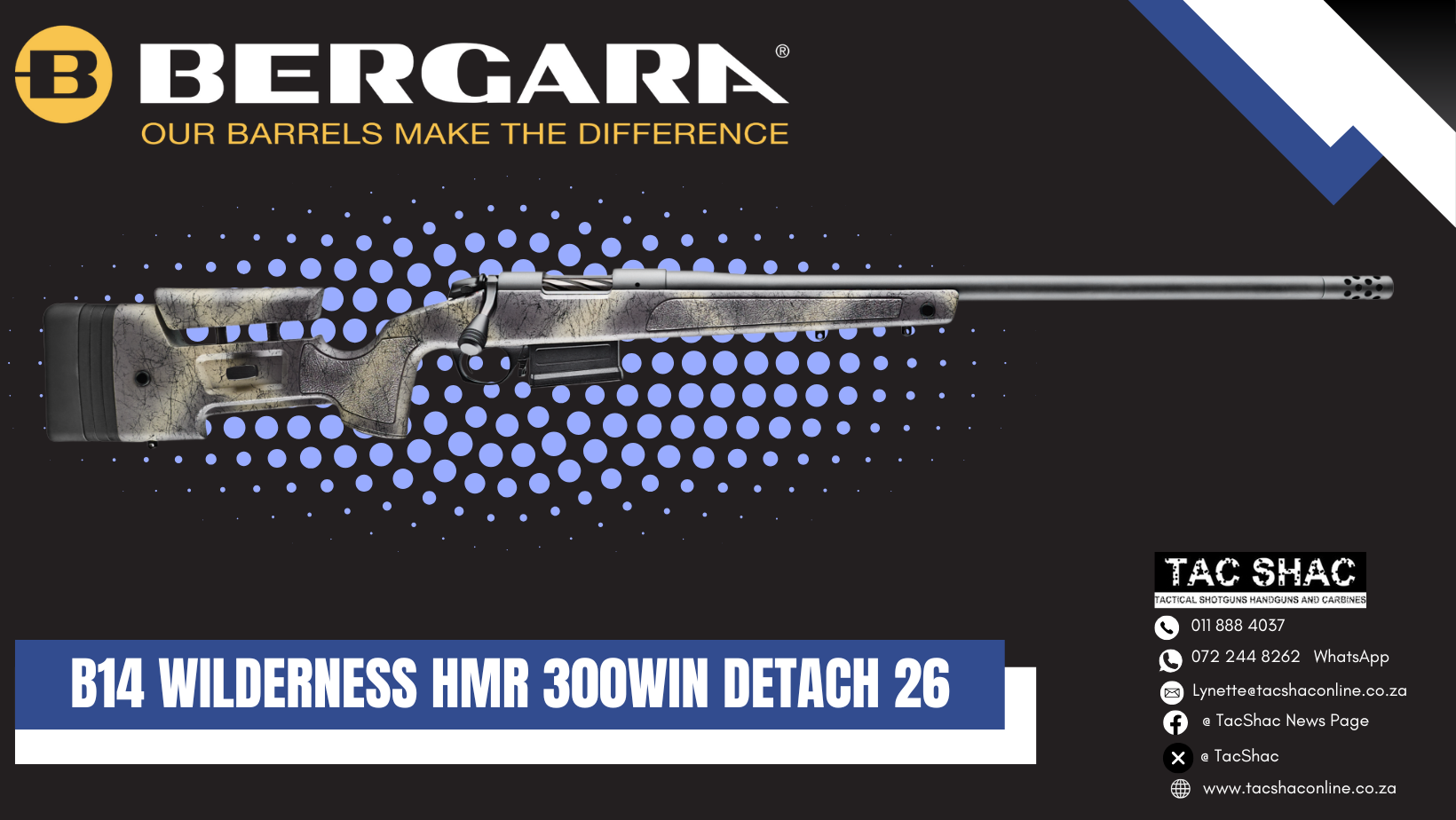 BERGARA B14 WILDERNESS 300 WIN DETACH
