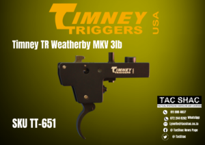 Timney TR Weatherby MKV 3lb SKU TT-651